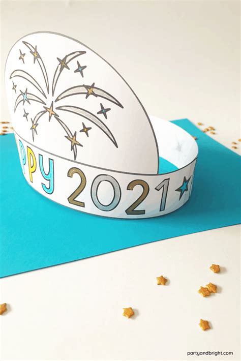 2022 New Years Hats Diy—10 Printable Hat Templates Party Bright