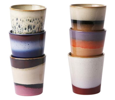 Hkliving S Mokken Set Van Keramiek Multicolor Ceramic Coffee