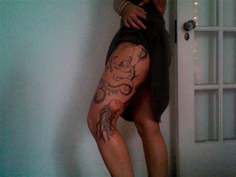 Jellyfishoctopus Thigh Tattoo All Done By Steven Huie