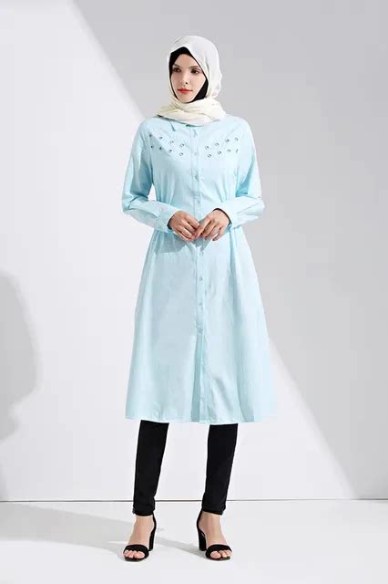 Buy Mz Garment Muslim Women Long Sleeve Shirt Arab Islamic Girls Wear For