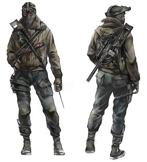 Stalker Concept Characters And Art Metro 2033 Post Apocalyptic Art