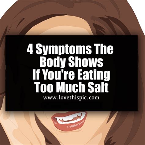 Symptoms The Body Shows If Youre Eating Too Much Salt My Xxx Hot Girl