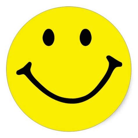 Yellow Smiley Face Yellow Smiley Face Smiley Face Stickers