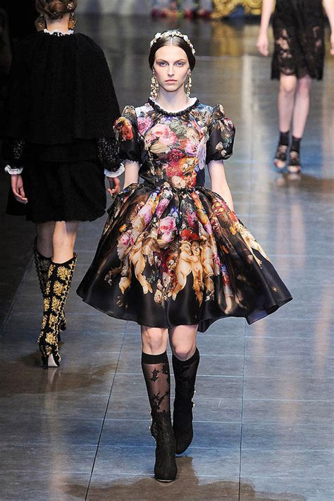 Paris Fashion Girl Dolce And Gabbana Collection Fall 2012 Baroque And