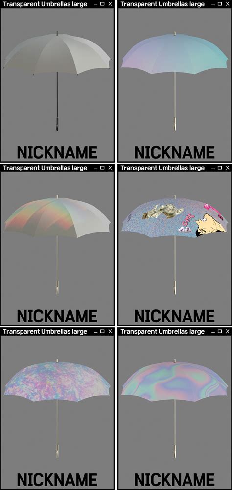 Nicknamesims4 Umbrellas Acc