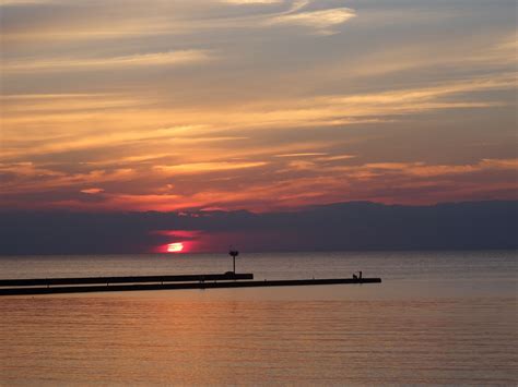 Sunset over Lake Ontario from Olcott Beach, NY Photo By Janet Vacanti | Lake ontario, Sunset, Beach
