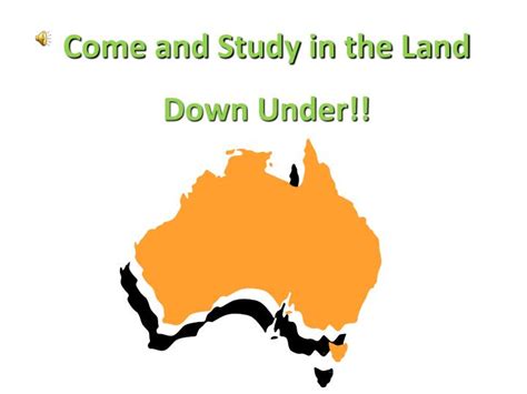 Ppt Come And Study In The Land Down Under Powerpoint Presentation