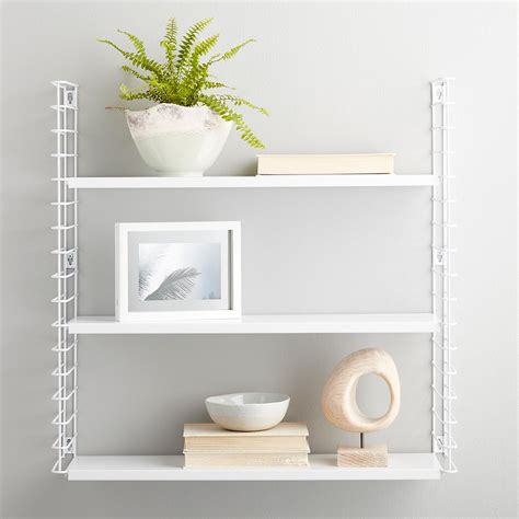 White Metal Libro Wall Shelf The Container Store
