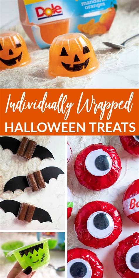 Give them individually, or group a few. Individually Wrapped Halloween Treats for Kids - Passion ...