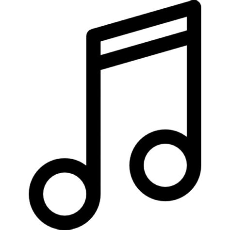 Double Musical Note Outline Icons Free Download