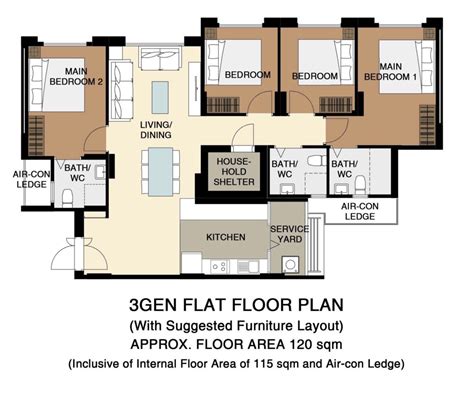Bto Hdb 5 Room Floor Plan Hdb 5 Room Bto Floor Plan Carpet