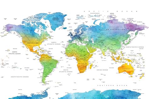 Carte Du Monde Gratuite à Imprimer Tuto Carte Du Monde Déco