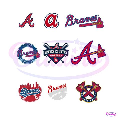 Atlanta Braves Logo Bundle File Svg Mlb Team Svg Digital File