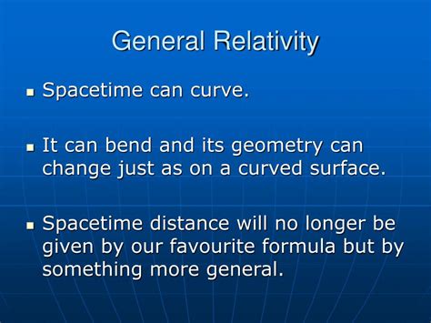 Ppt General Relativity Powerpoint Presentation Free Download Id