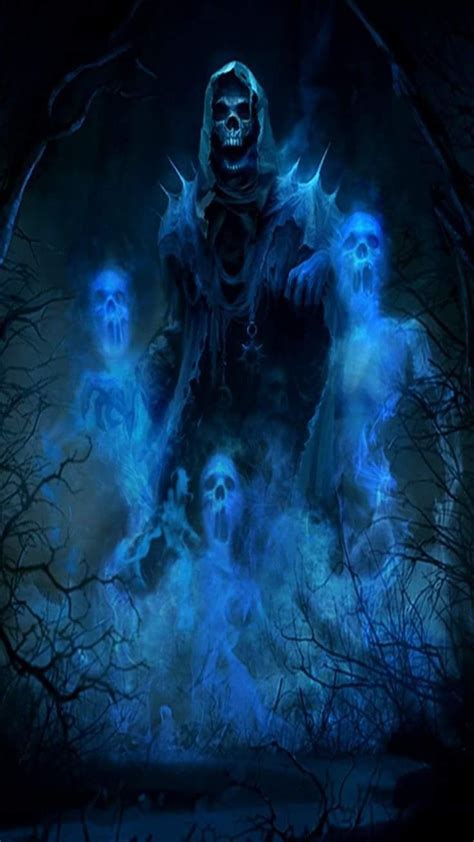 De beschrijving van blue fire grim reaper. Blue reaper (With images) | Dark fantasy art, Grim reaper ...