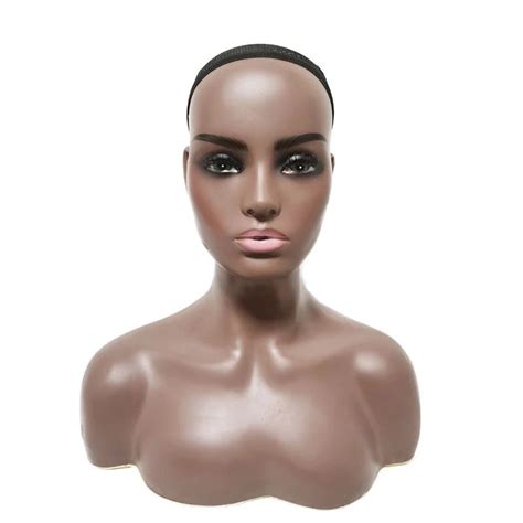 Female Mannequin Head With Shoulders For Wig Display Etsy