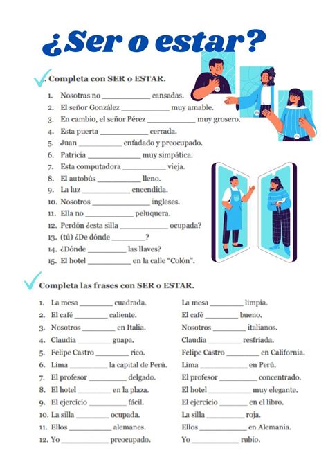 ser o estar online exercise tarjetas de vocabulario en español ejercicios para aprender