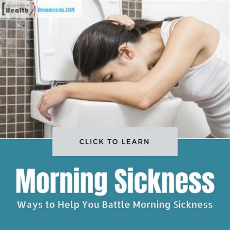 most effective ways to help you battle morning sickness