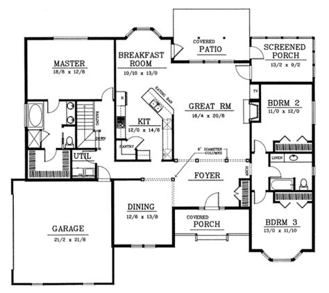 House Plans 2200 Sq Ft Craftsman Style House Plan The House Decor