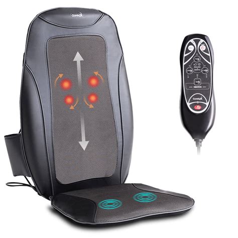 Gymax Shiatsu Massage Cushion Massager Chair Seat Vibration Rolling Heating Home Car Walmart