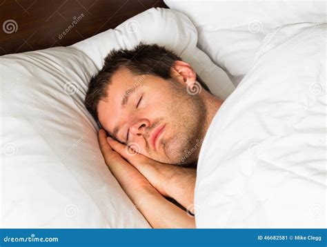 Sleeping Man Stock Image Image Of Resting Peaceful 46682581