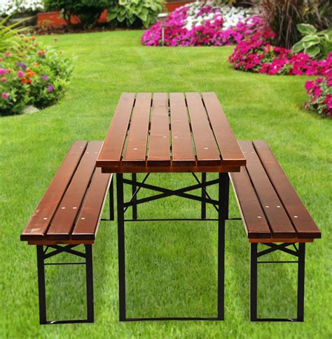 Provide guests with shade from the sun with our great choice. Table and Bench Set "Bayern" • Beer Garden Furniture