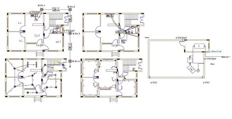 Bhk Flat Electrical Layout Plan Drawing In Dwg Autocad File Cadbull