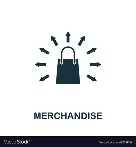 Merchandise Icon Symbol Creative Sign From Vector Image