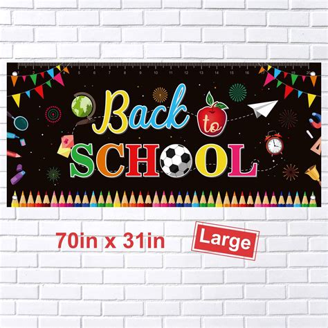 Fepito Welcome Back To School Banner First Day Of School Banner Large
