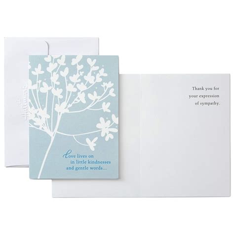 Buy Hallmark Pack Of Thank You For Your Sympathy Cards Cherry