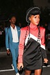 Janelle Monáe and er longtime boyfriend are seen leaving P Diddy’s 49th ...