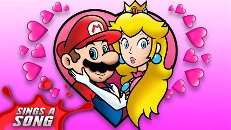 Mario And Princess Peach Sing A Love Song Super Mario Video Game