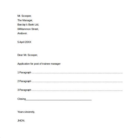Free 29 Sample Formal Business Letters Formats In Ms Word