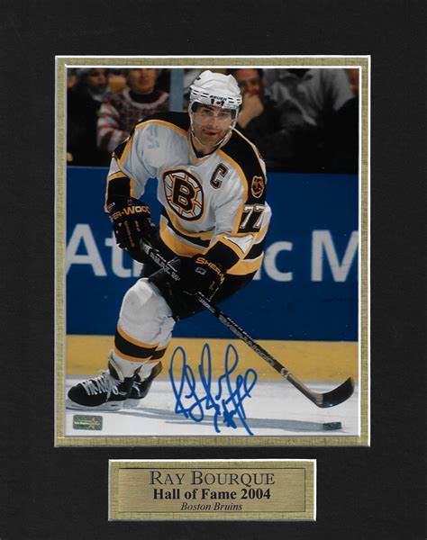 Ray Bourque Autograph Photo 11x14 New England Picture