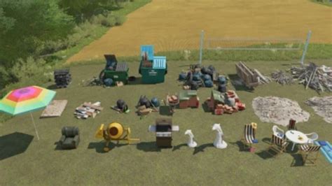 Fs22 Additional Decoration Package V 1001 Placeable Objects Mod Für Farming Simulator 22