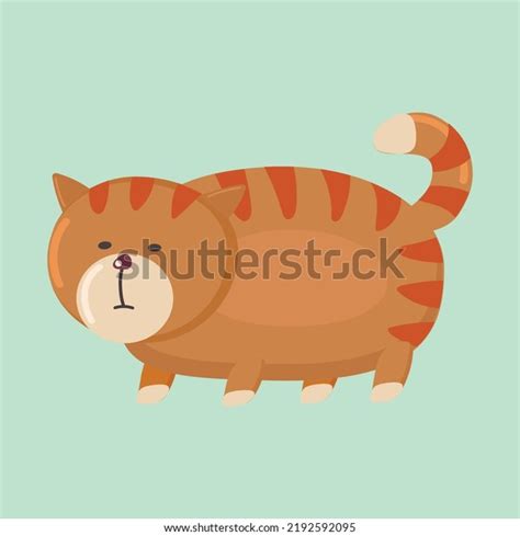 Vector Art Fat Cat Clipart Stock Vector Royalty Free 2192592095 Shutterstock