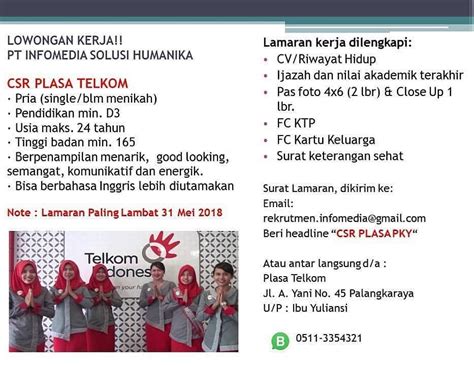 Pt Telekomunikasi Indonesia Tbk D Csr Plasa Telkom Group May