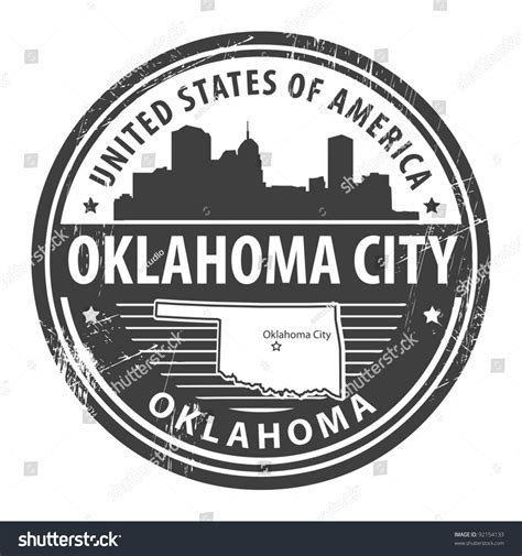 Grunge Rubber Stamp Name Oklahoma Vector Stock Vector Royalty Free
