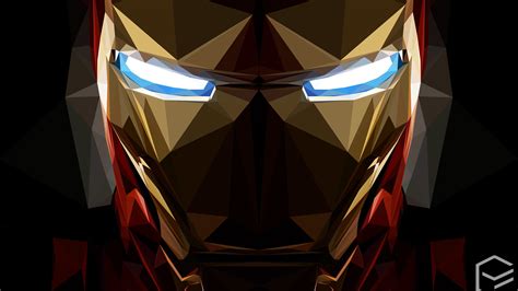 Infinity war, robert downey jr., iron man, tony stark, 8k. Iron Man Low Poly Artwork low poly wallpapers, iron man ...