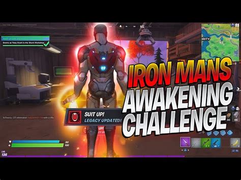 Tony stark awakening challenges guides fortnite | 88 on speedometer, upgrade bench, stark workshop. Where is the Suit Lab in Fortnite Season 4 - Stark ...