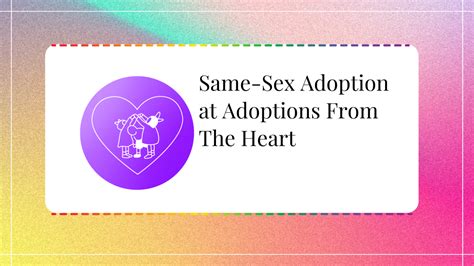 Same Sex Adoption At Adoptions From The Heart
