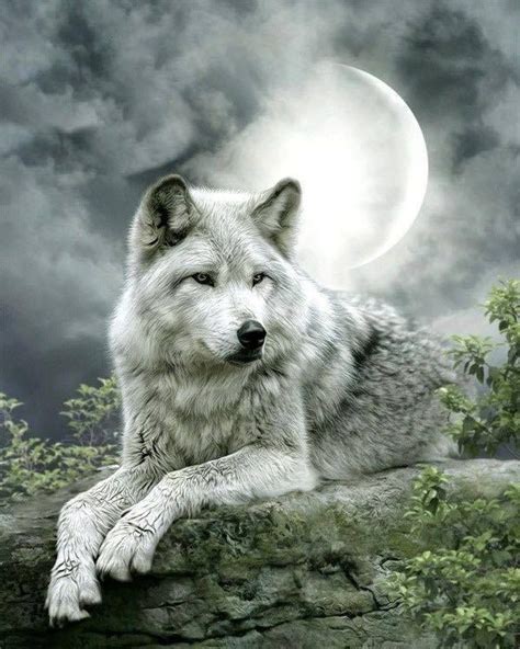 Beautiful Más White Wolf Wolf Spirit Spirit Animal Beautiful