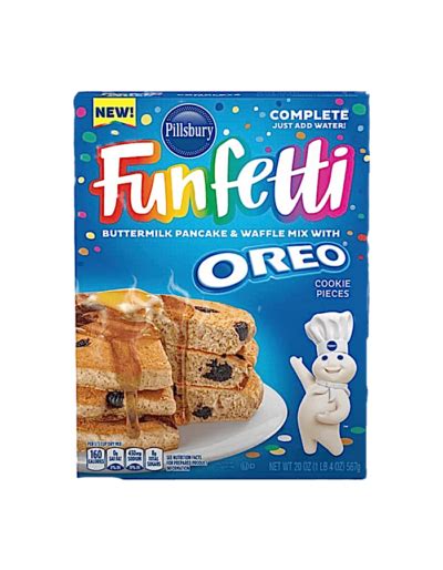 Pillsbury Funfetti Buttermilk Pancake And Waffle Mix With Oreo Pieces