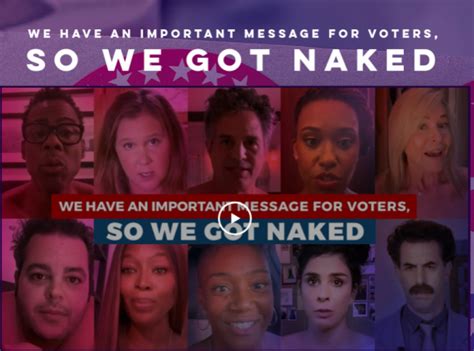 New Ad Starring Naked Celebrities Brings Attention To Naked Ballot