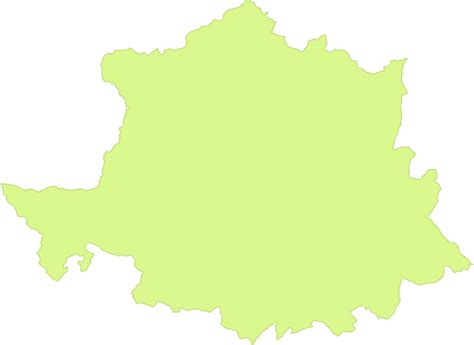 Mapa Mudo De La Provincia De Cáceres Tamaño Completo