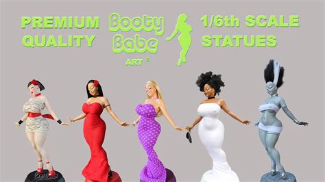 16th Scale Booty Babe Art Doll Statues By Spencer Davis By Spencer