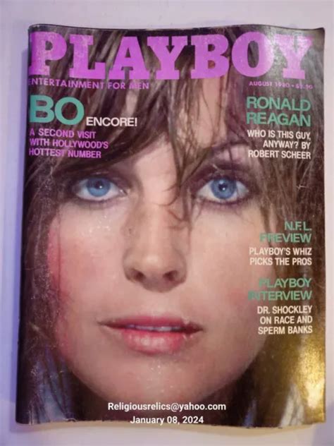 PLAYBOY AUGUST 1980 Covergirl Bo Derek Nude Playmate Victoria Cooke