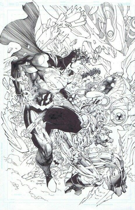 Superman By Jim Lee Superman Art Jim Lee Art Drawing Superheroes