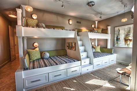 Beach House Built In Bunk Beds Custom Built In Bunk Beds We Utilized