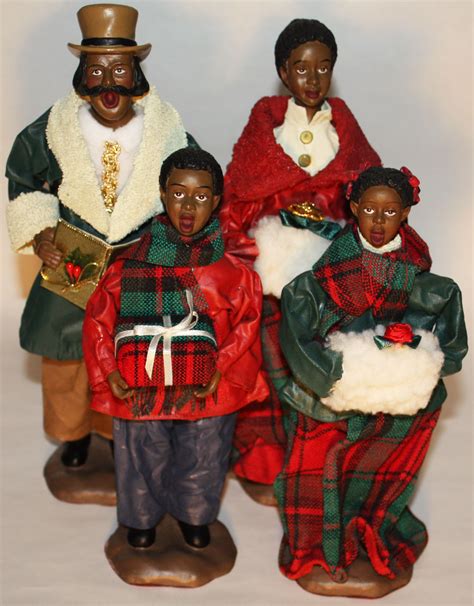 Black African American Carolers Black Christmas Decorations African
